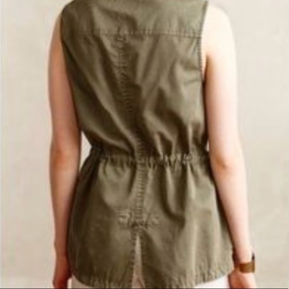 Sanctuary Tie Cargo Vest in Green - Picture 2 of 5